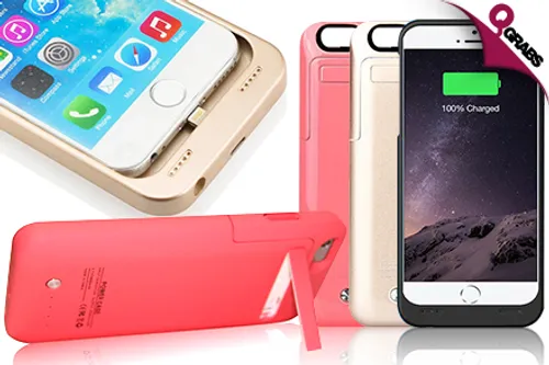 For QR89, Stay Powered with an iPhone 6 Charging Case - Full Coverage for Your Phone with an On / Off Charging Button! (QR199 Value)